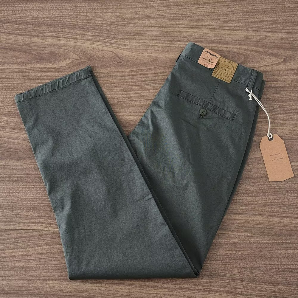 Men's Stretch Retro Loose Straight-Leg Cargo Pants