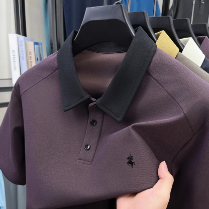 🌟 Men's Summer Embroidered Polo Shirt