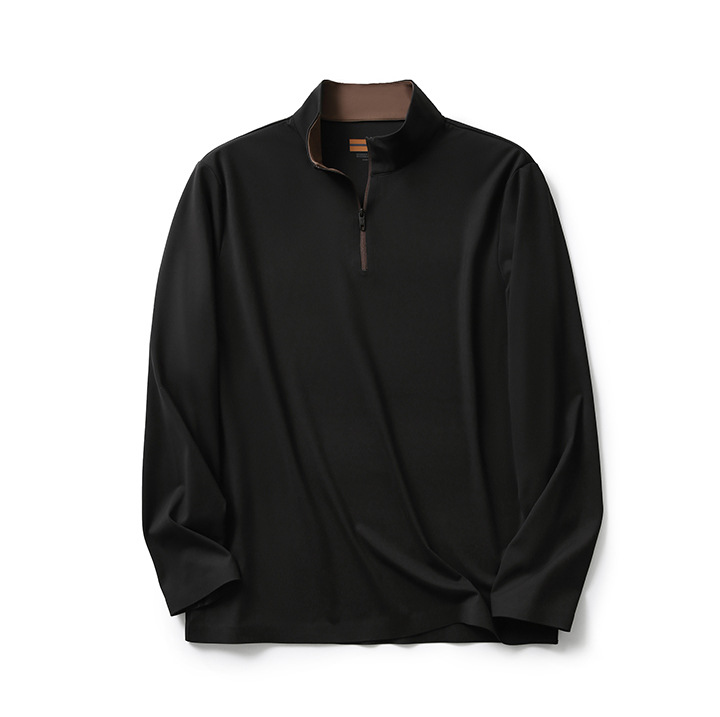 Men’s High-Tech Thermal Half-Zip Long Sleeve Shirt – Lightweight, Warm & Stretchy