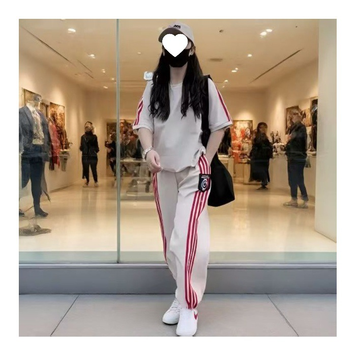 Women’s Casual Sweatshirt & Wide-Leg Pants Set