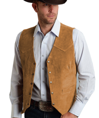 Men’s Vintage Suede Leather Vest