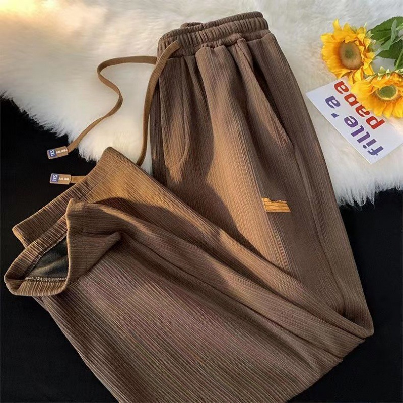 Premium Men’s Ice Silk Wide-Leg Trousers