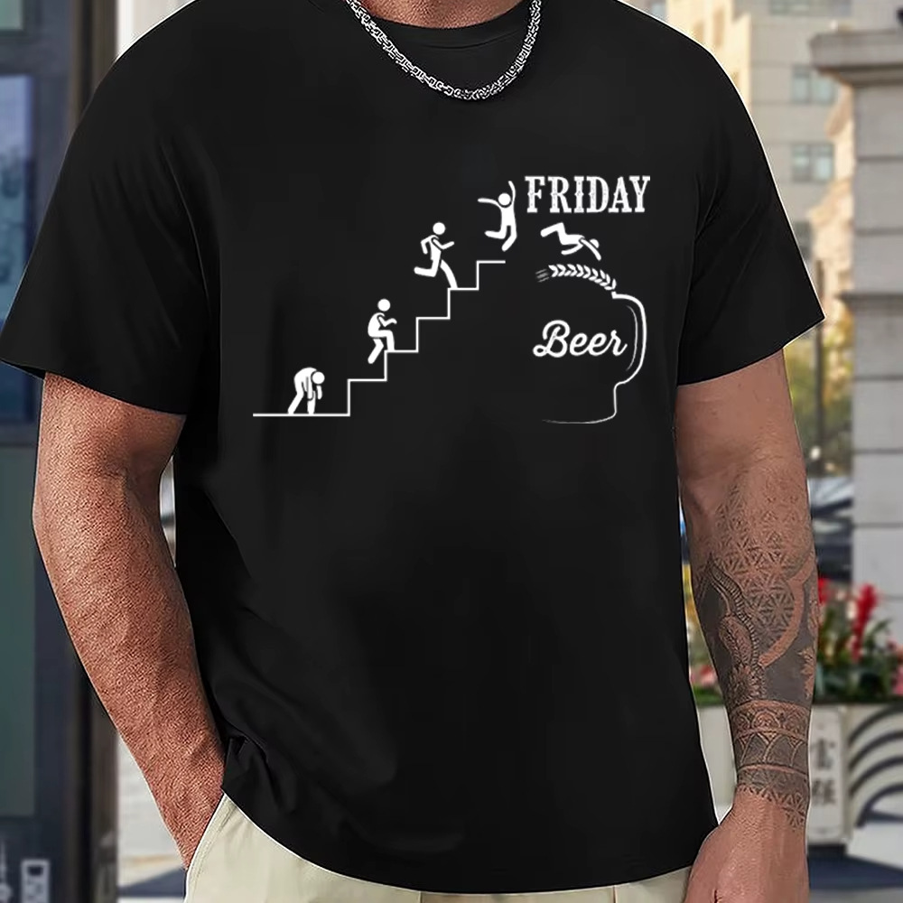 Men's Unique 3D Print Casual T-Shirt – Fun Graphic Tee