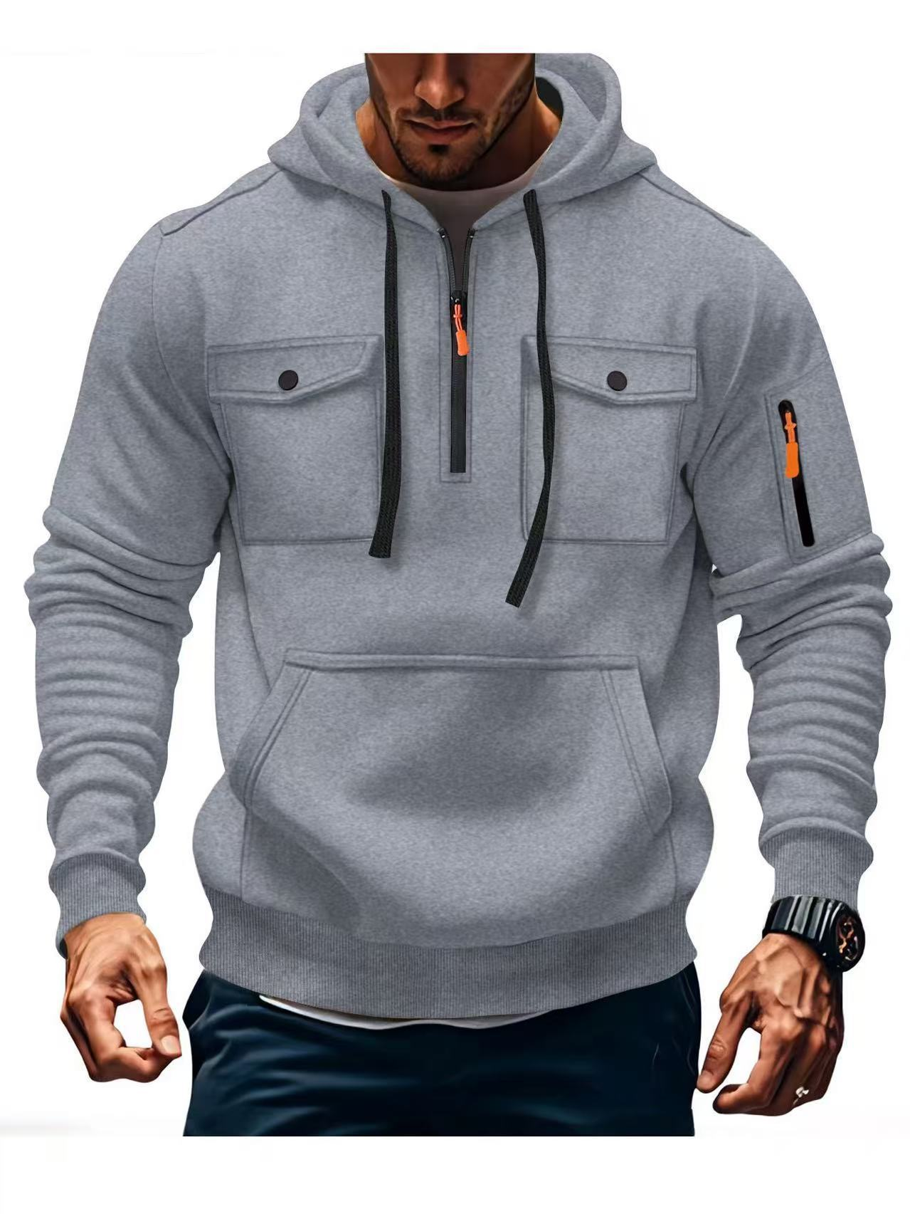 Men’s Multi-Pocket Hoodie