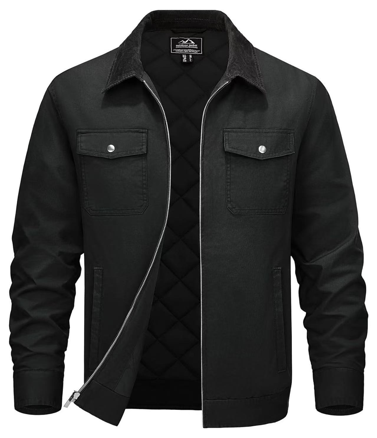 Men's Warm Cotton Jacket – Casual Windproof Coat
