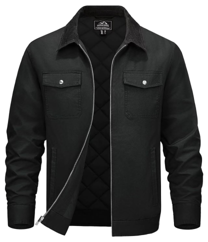 Men's Warm Cotton Jacket – Casual Windproof Coat