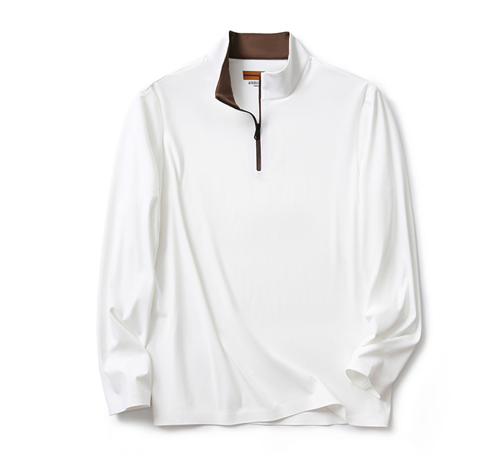 Men’s High-Tech Thermal Half-Zip Long Sleeve Shirt – Lightweight, Warm & Stretchy