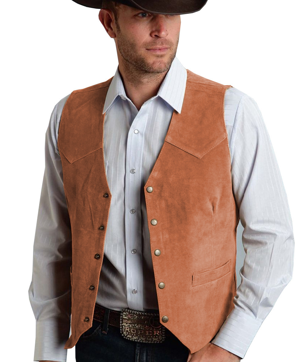 Men’s Vintage Suede Leather Vest