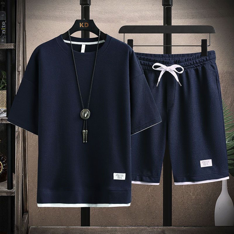 Men’s Waffle Knit Summer 2-Piece Set