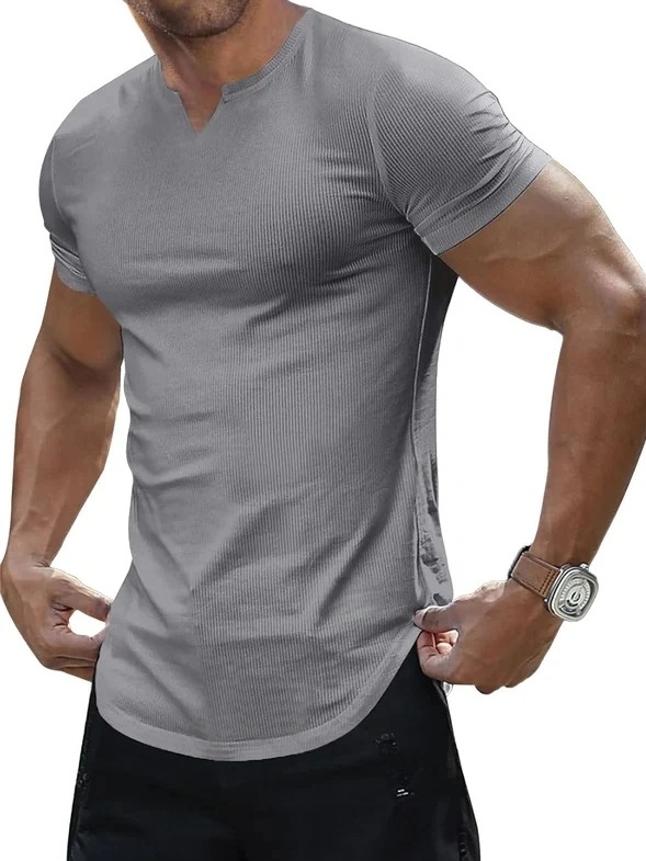 Men's Slim Fit V-Neck Short Sleeve T-Shirt｜Free Shipping on 3+ 🚚