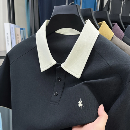 🌟 Men's Summer Embroidered Polo Shirt