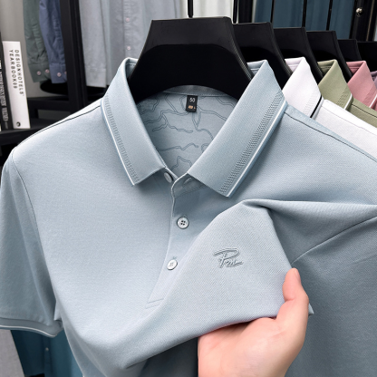 🔥Hot-Selling Ice Silk Polo for Men｜Cool, Comfy