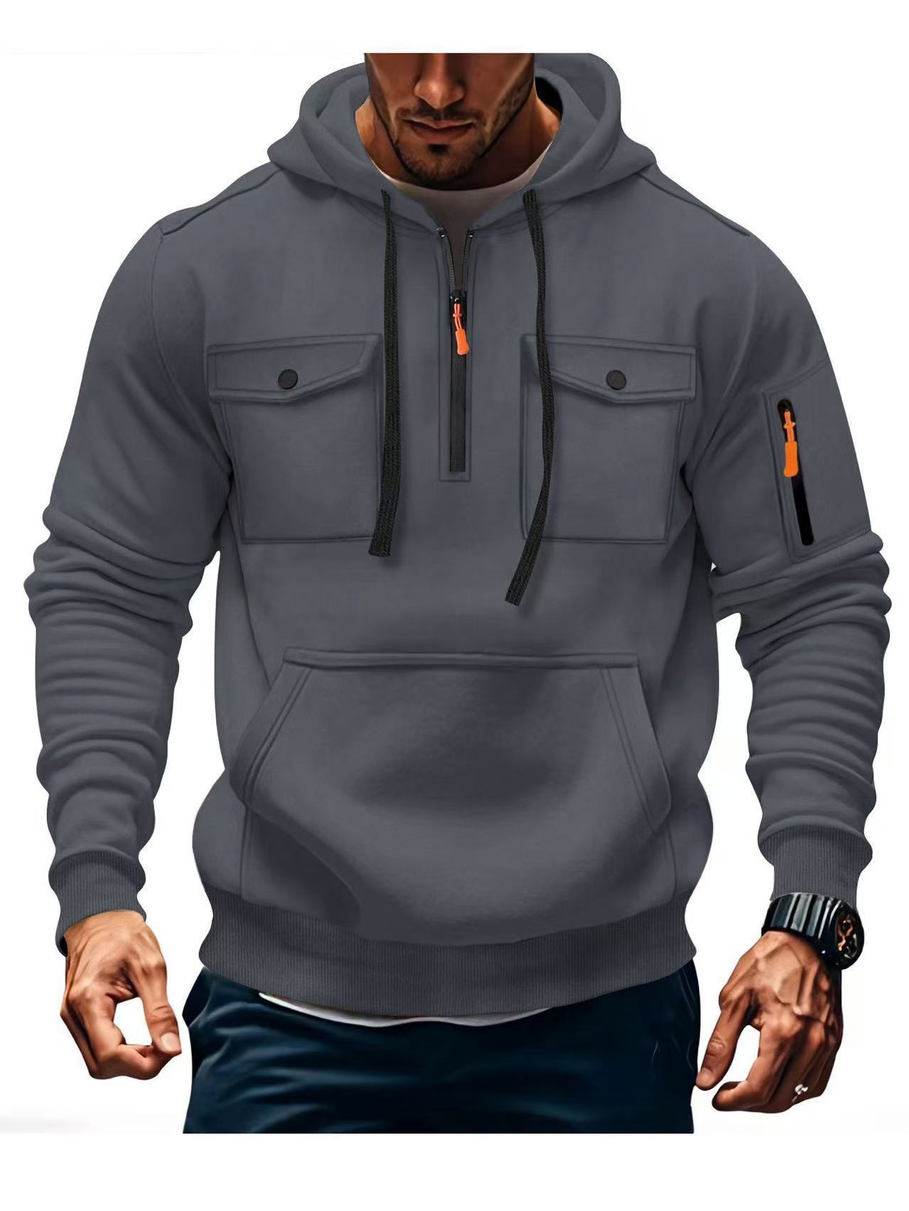 Men’s Multi-Pocket Hoodie