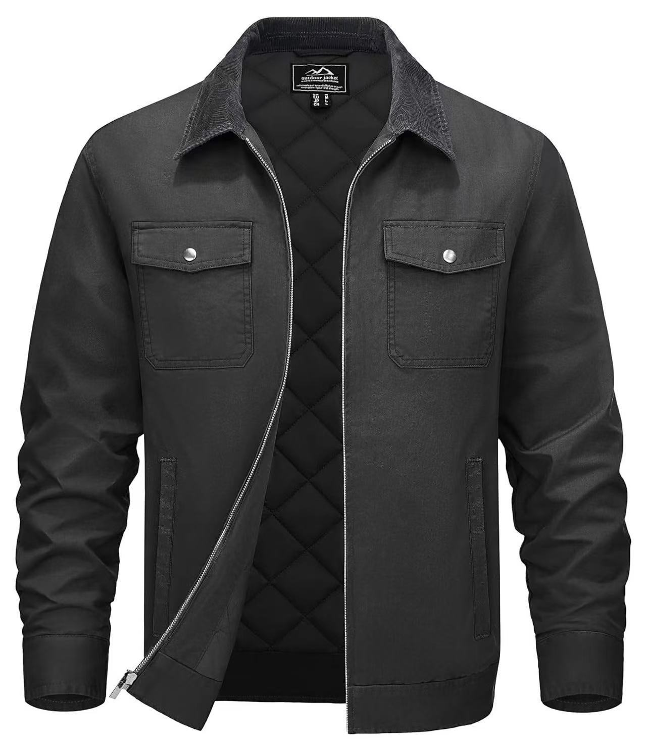 Men's Warm Cotton Jacket – Casual Windproof Coat