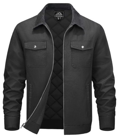 Men's Warm Cotton Jacket – Casual Windproof Coat