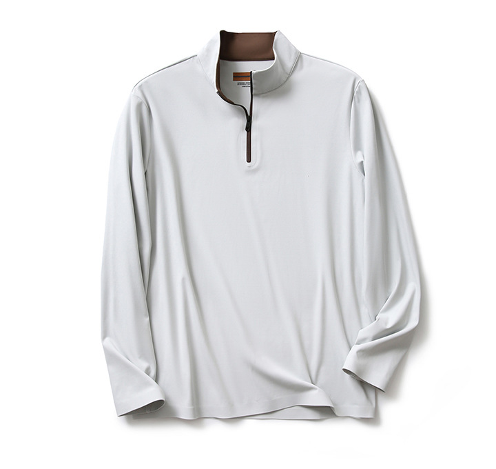 Men’s High-Tech Thermal Half-Zip Long Sleeve Shirt – Lightweight, Warm & Stretchy