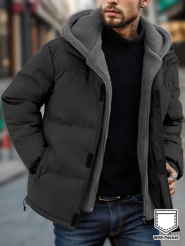Men’s Thickened Windproof Winter Jacket