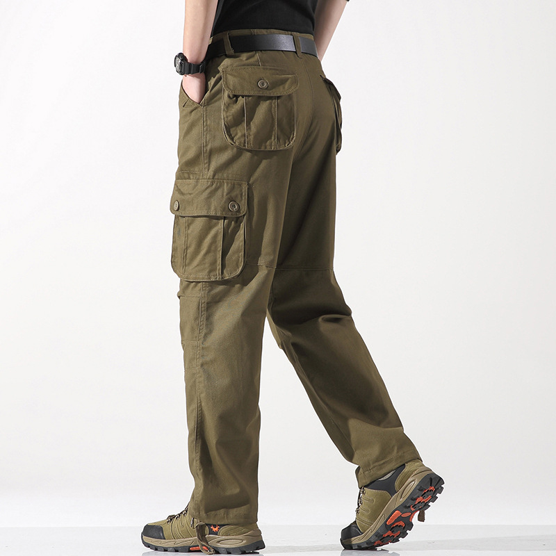 Men’s Outdoor Straight-Leg Cargo Trousers