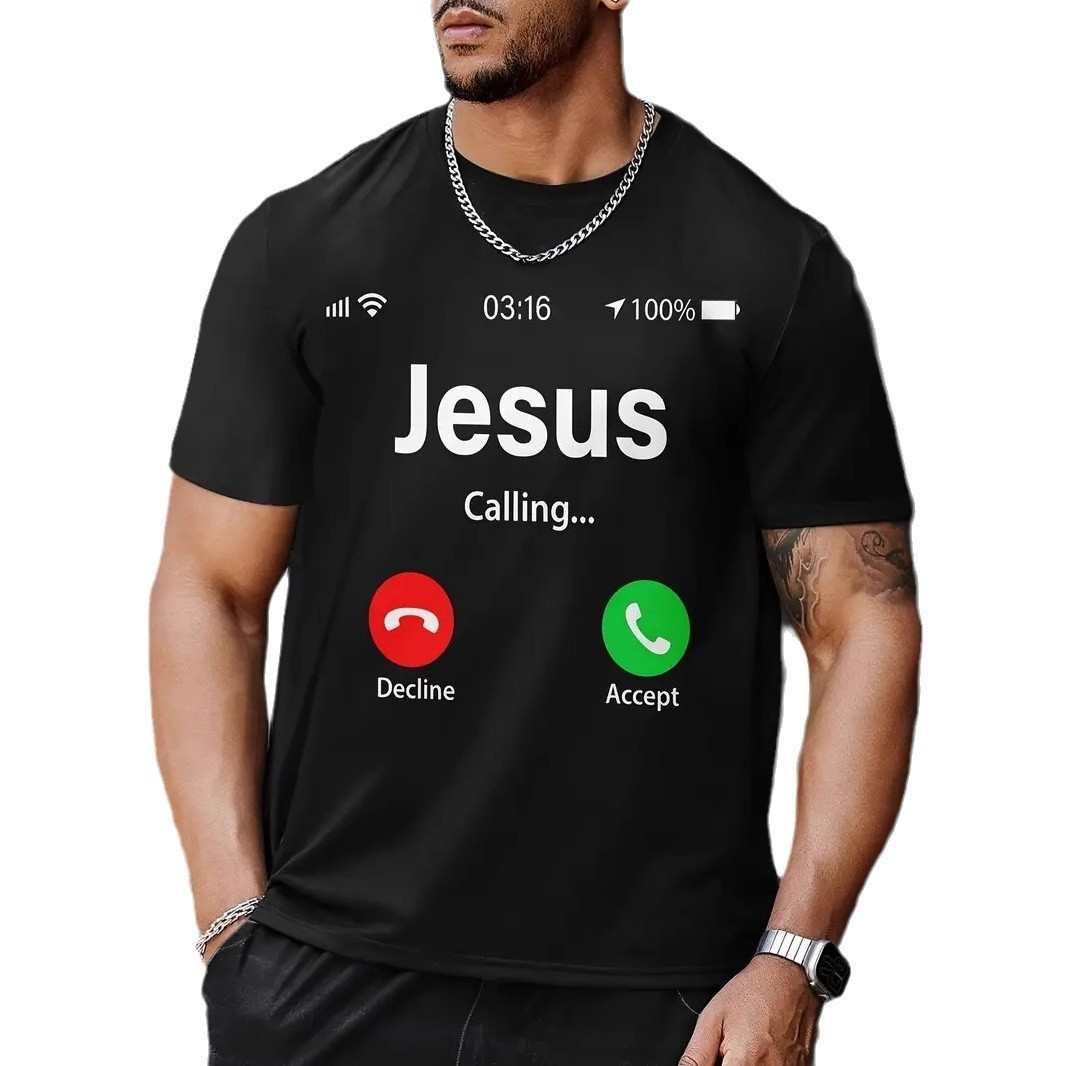 Funny Jesus Calling 3D Print Unisex T-Shirt