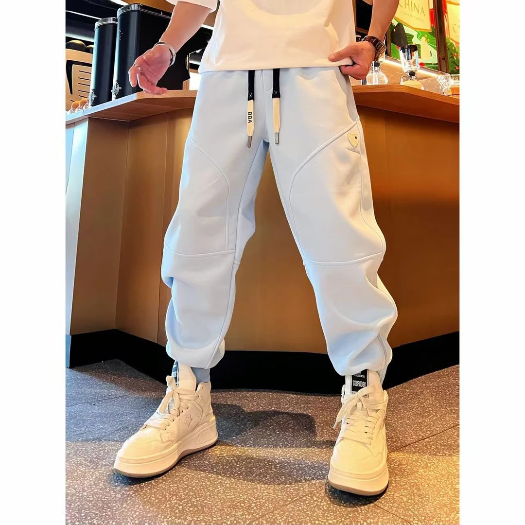 Men’s Side Zip Jogger Pants with Heart Detail