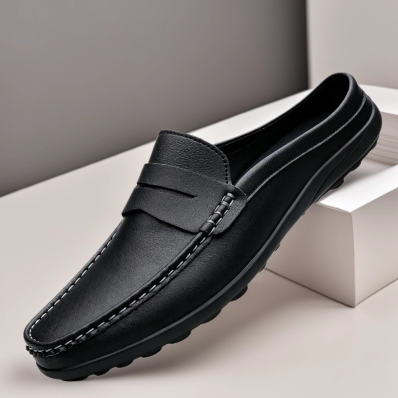 Men’s Summer Backless Slip-On Loafer Mules