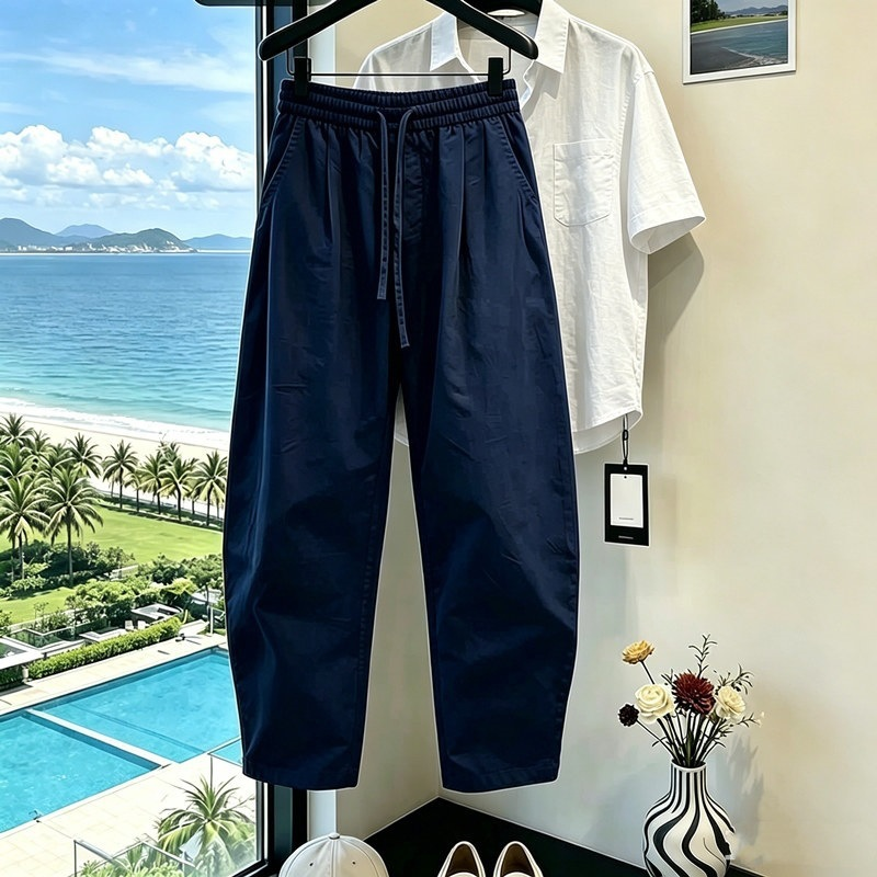 Men's Old Money Cotton Linen Straight-Leg Casual Pants