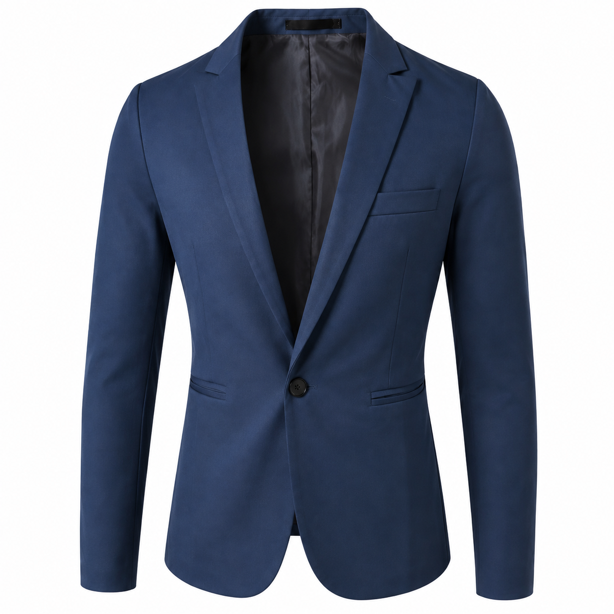 Men's Slim Fit One Button Casual Blazer – Modern Business Sport Coat Jacket