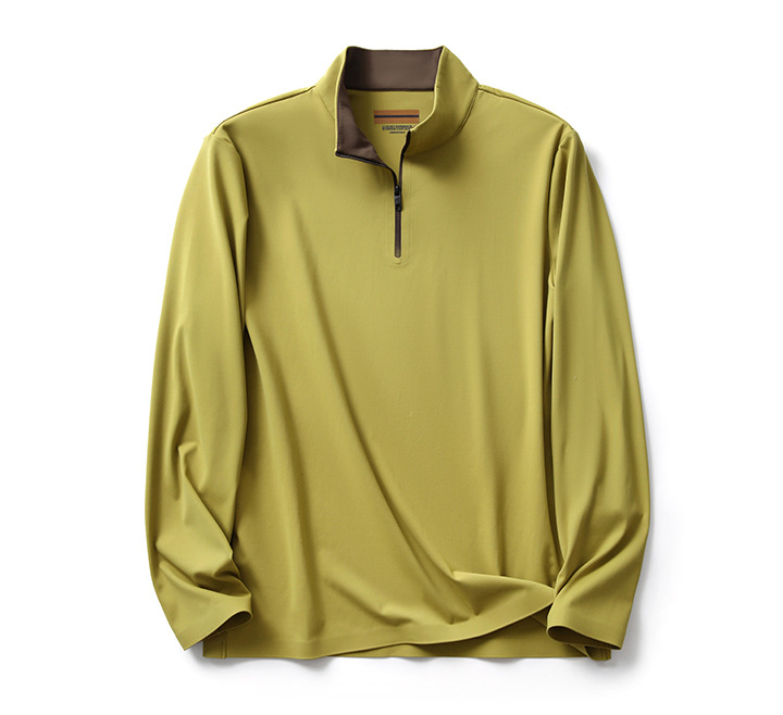Men’s High-Tech Thermal Half-Zip Long Sleeve Shirt – Lightweight, Warm & Stretchy