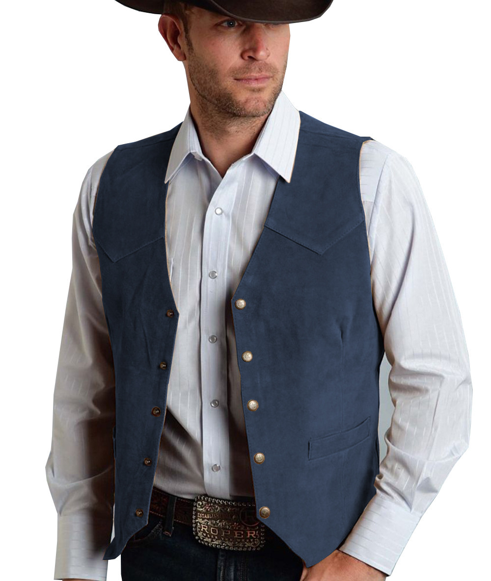 Men’s Vintage Suede Leather Vest
