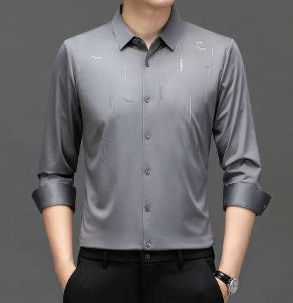 Men’s Wrinkle-Free Stretch Printed Shirt