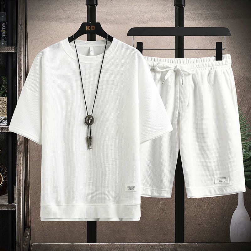 Men’s Waffle Knit Summer 2-Piece Set