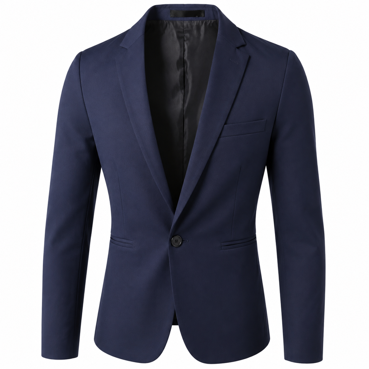 Men's Slim Fit One Button Casual Blazer – Modern Business Sport Coat Jacket