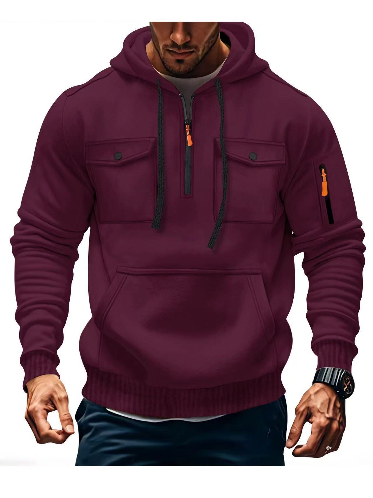 Men’s Multi-Pocket Hoodie
