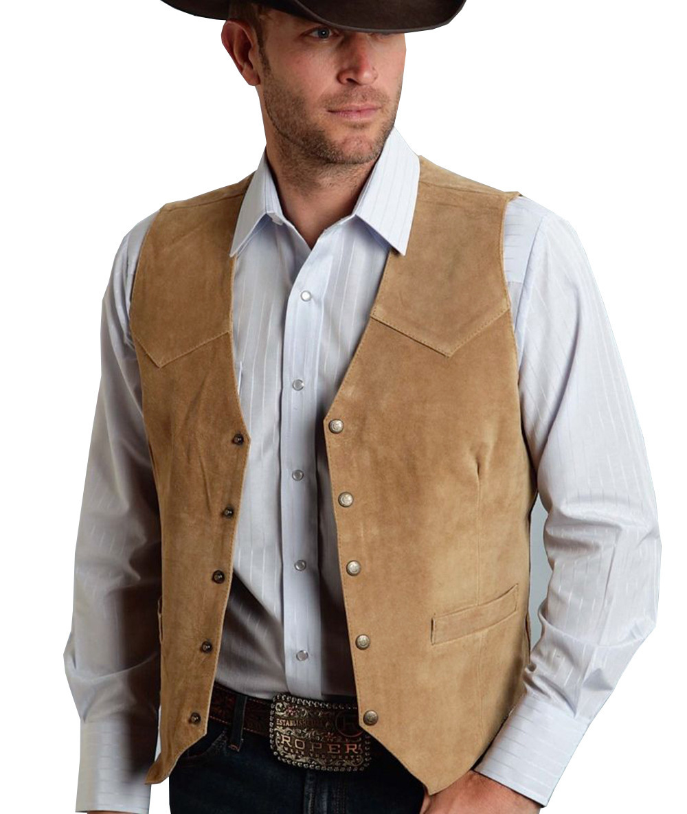Men’s Vintage Suede Leather Vest