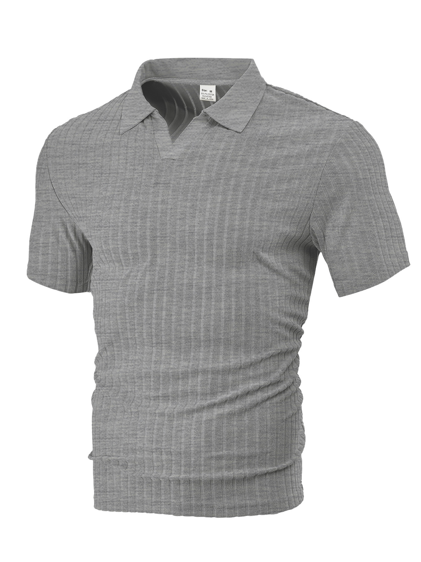 Men’s Premium Textured Stripe Short Sleeve Shirt