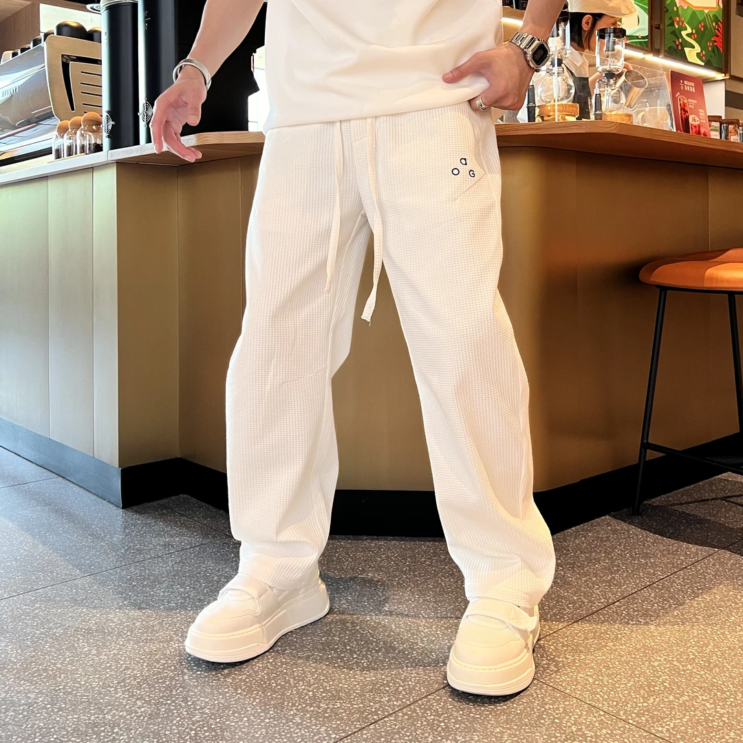 Men’s Lightweight Grid Casual Sweatpants
