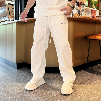 Men’s Lightweight Grid Casual Sweatpants