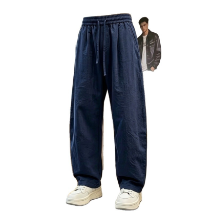 Men's Old Money Cotton Linen Straight-Leg Casual Pants