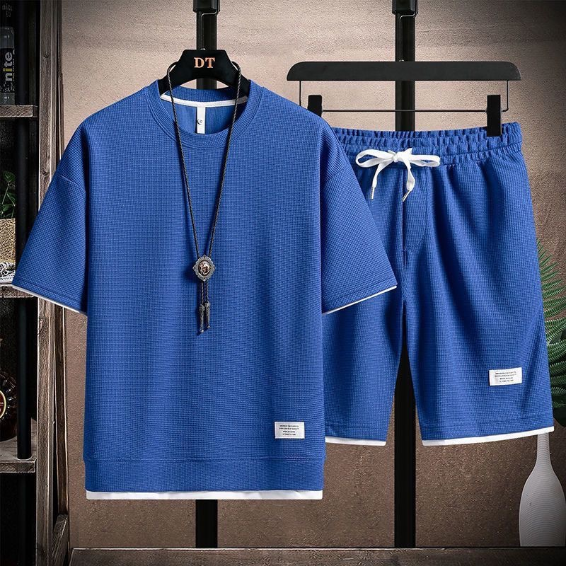 Men’s Waffle Knit Summer 2-Piece Set