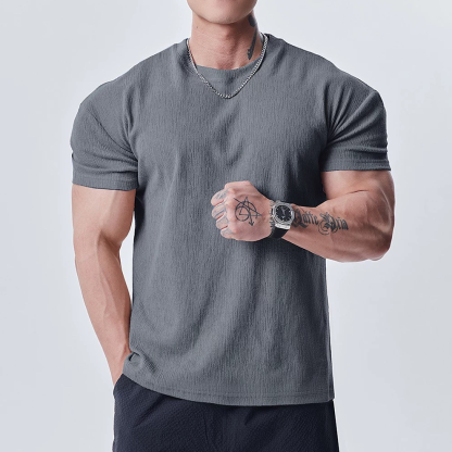 Men’s Athletic Fit Cooling Textured T-Shirt