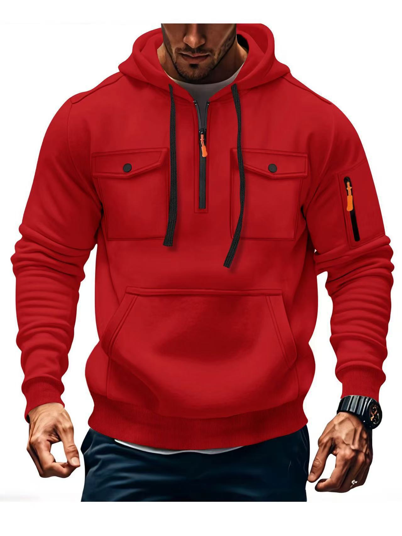 Men’s Multi-Pocket Hoodie