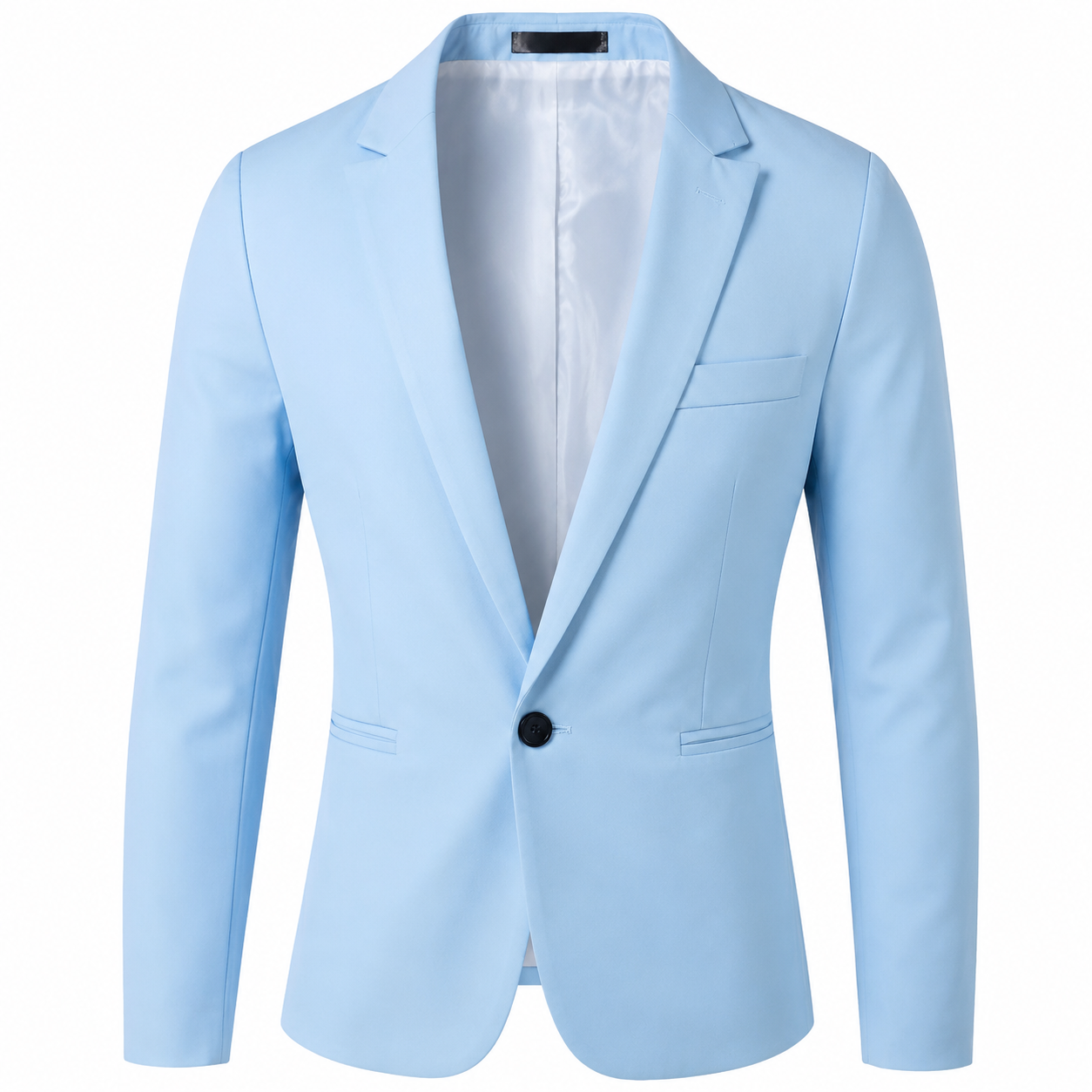 Men's Slim Fit One Button Casual Blazer – Modern Business Sport Coat Jacket