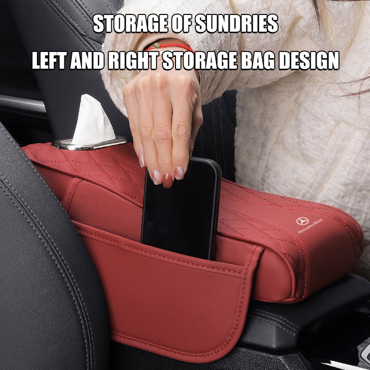 Car Armrest Box Mat Universal Storage Bag Car Tissue Box