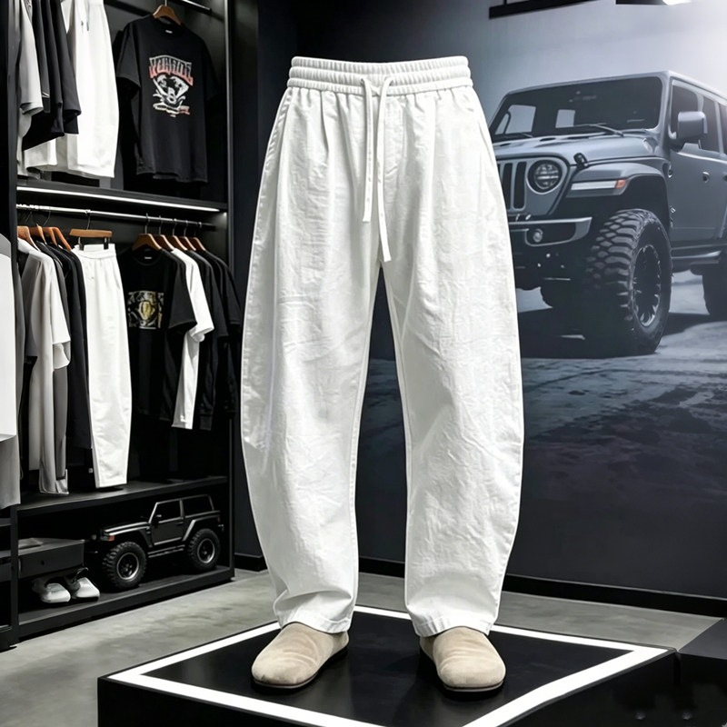 Men's Old Money Cotton Linen Straight-Leg Casual Pants