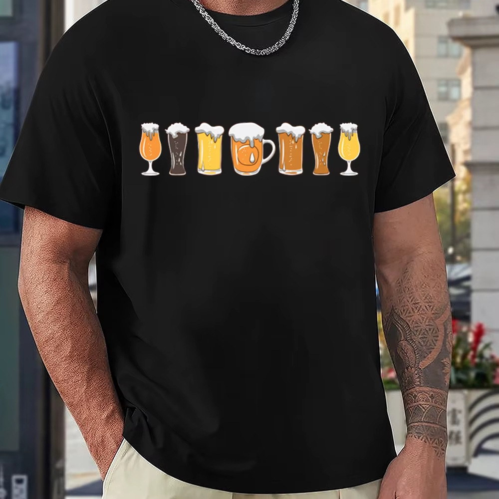Men's Unique 3D Print Casual T-Shirt – Fun Graphic Tee