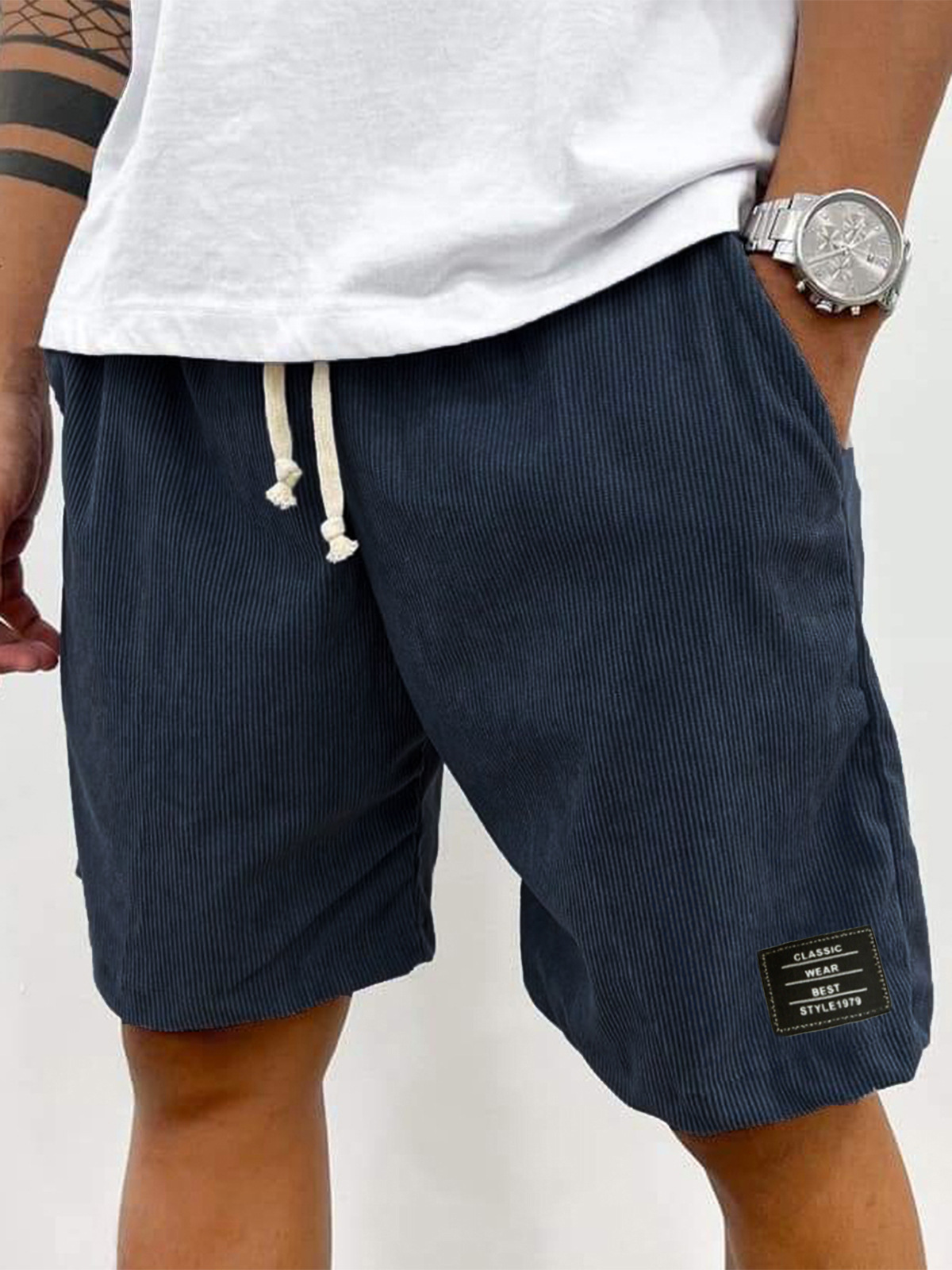 Men's Corduroy Casual Shorts