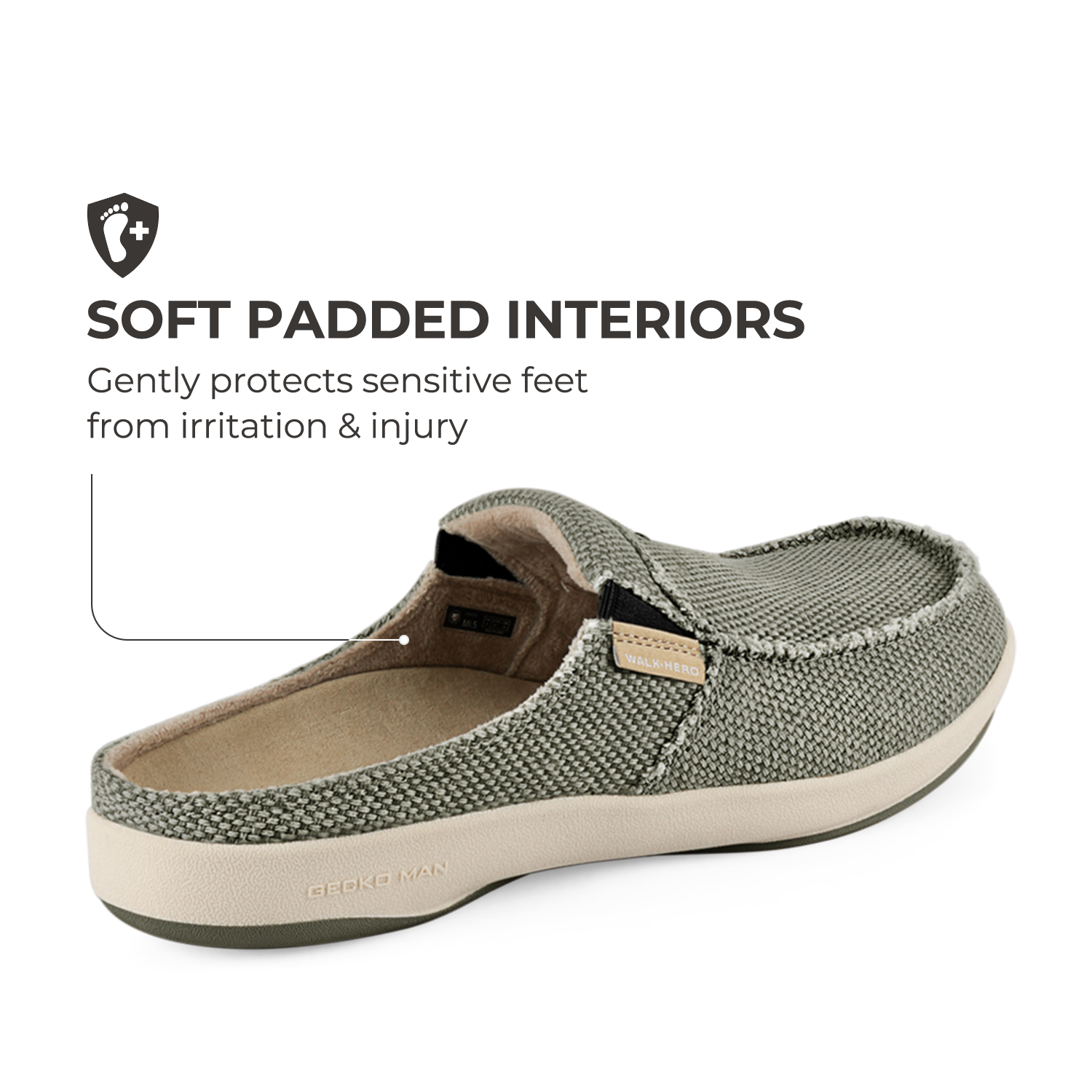 Men's Canvas Arch Support Slippers