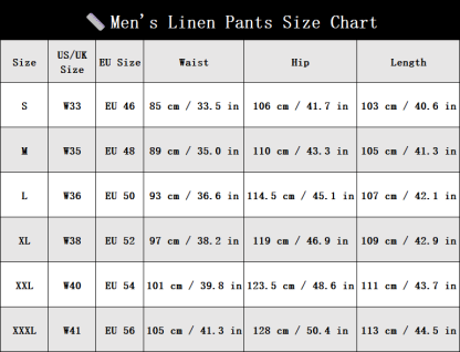 Men's Premium Linen Relaxed Straight-Leg Casual Pants