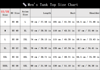 Men's Loose Fit Lightweight Summer Tank Top