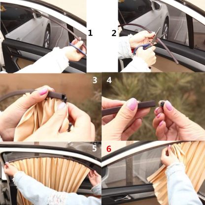 Magnetic Car Sunshade Curtain